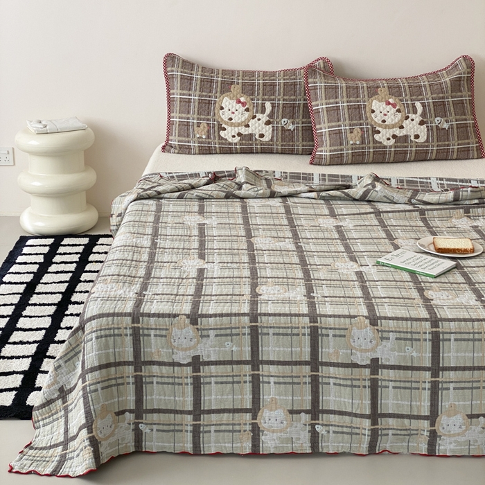 91家纺网 家纺一手货源 找家纺 （总）麻依 2026新款软萌夏被全棉四层纱布