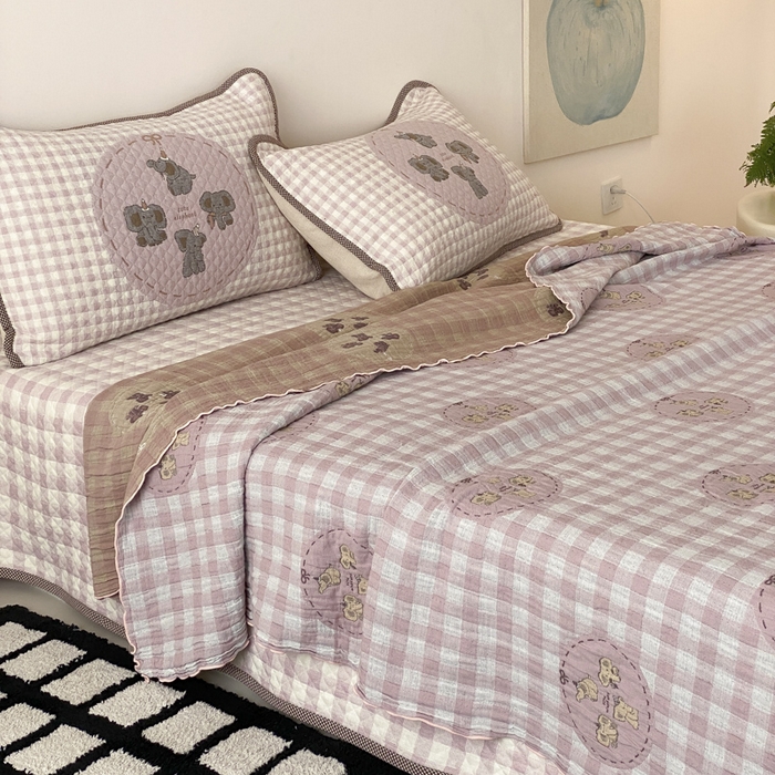 91家纺网 家纺一手货源 找家纺 （总）麻依 2026新款软萌夏被全棉四层纱布