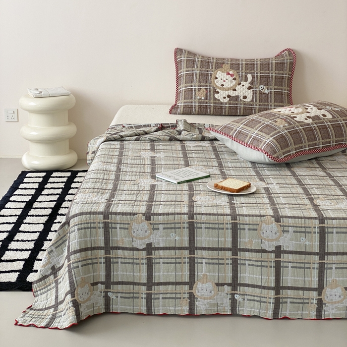 91家纺网 家纺一手货源 找家纺 （总）麻依 2026新款软萌夏被全棉四层纱布