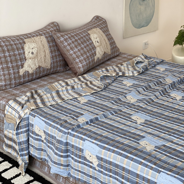 91家纺网 家纺一手货源 找家纺 （总）麻依 2026新款软萌夏被全棉四层纱布