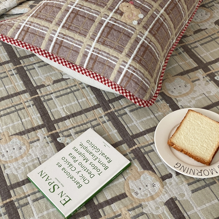 91家纺网 家纺一手货源 找家纺 麻依 2026新款软萌夏被全棉四层纱布 斑点小咪