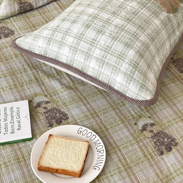 91家纺网 家纺一手货源 找家纺 麻依 2026新款软萌夏被全棉四层纱布 毛绒小狗