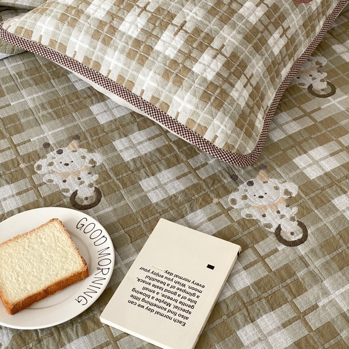 91家纺网 家纺一手货源 找家纺 麻依 2026新款软萌夏被全棉四层纱布 杂技萌宠