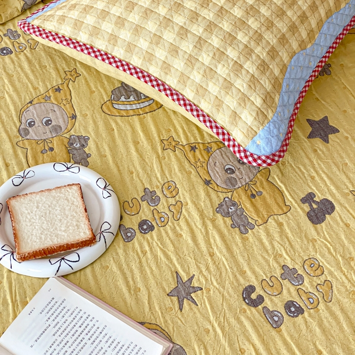 91家纺网 家纺一手货源 找家纺 麻依 2026新款软萌夏被全棉四层纱布 小黄人