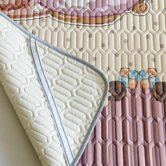 91家纺网 家纺一手货源 找家纺 顾里家纺 2026新款洛丽塔风乳胶席凉席席子三件套 甜品济斯