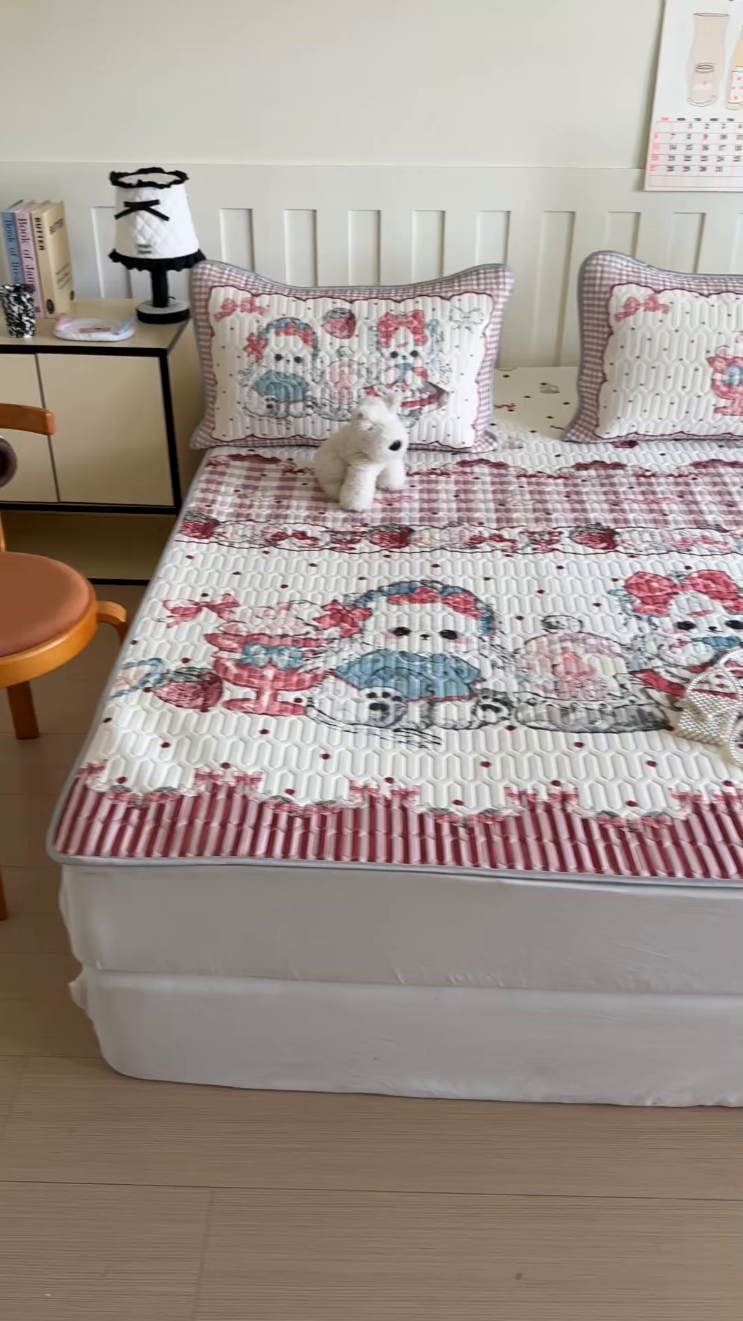 91家纺网 家纺一手货源 找家纺 顾里家纺 2026新款洛丽塔风乳胶席凉席席子三件套 洛丽好友