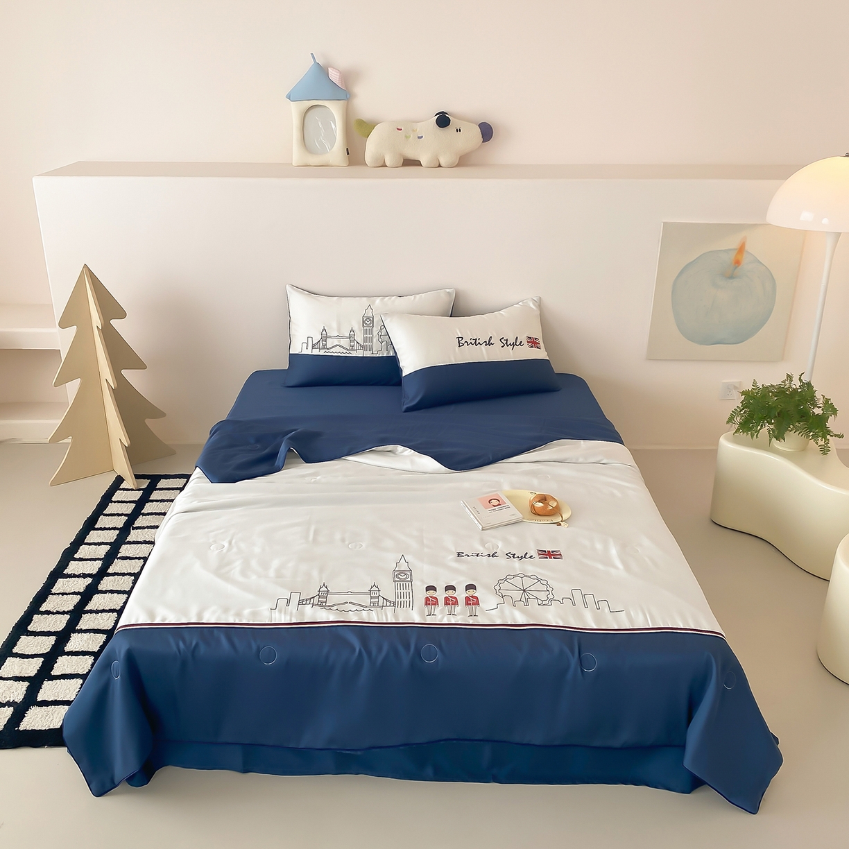 91家纺网 家纺一手货源 找家纺 （总）星野 2026新款60s进口奥地利兰精天丝四件套-浅夏