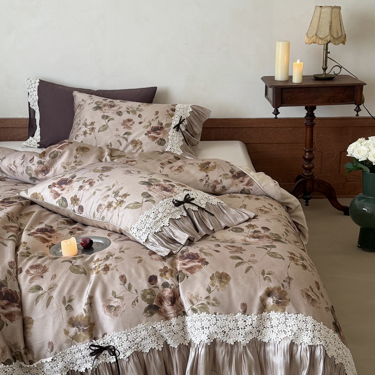 91家纺网 家纺一手货源 找家纺 佳汐蓝家纺 2026新款60支兰精天丝四件套 鸢尾