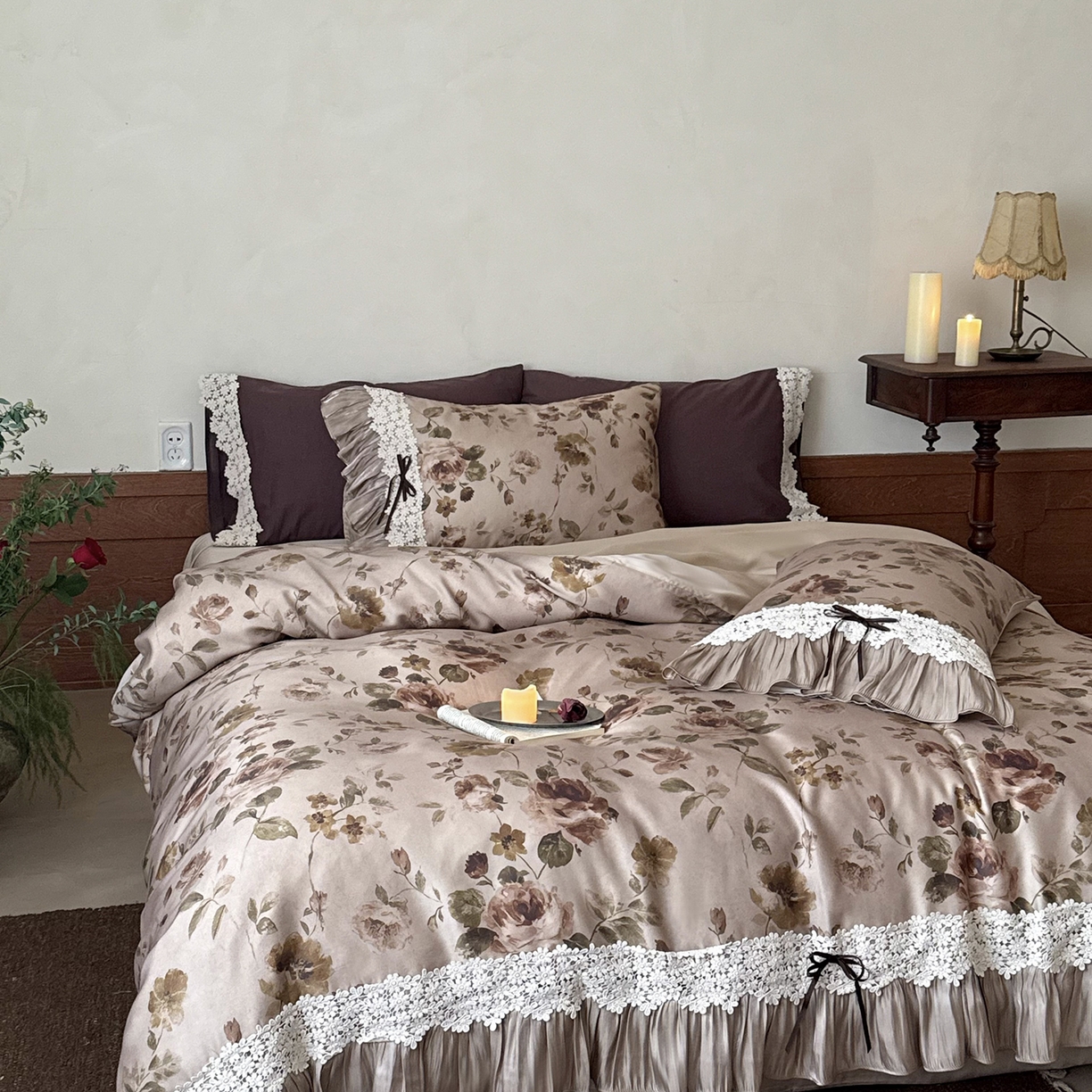 91家纺网 家纺一手货源 找家纺 佳汐蓝家纺 2026新款60支兰精天丝四件套 鸢尾