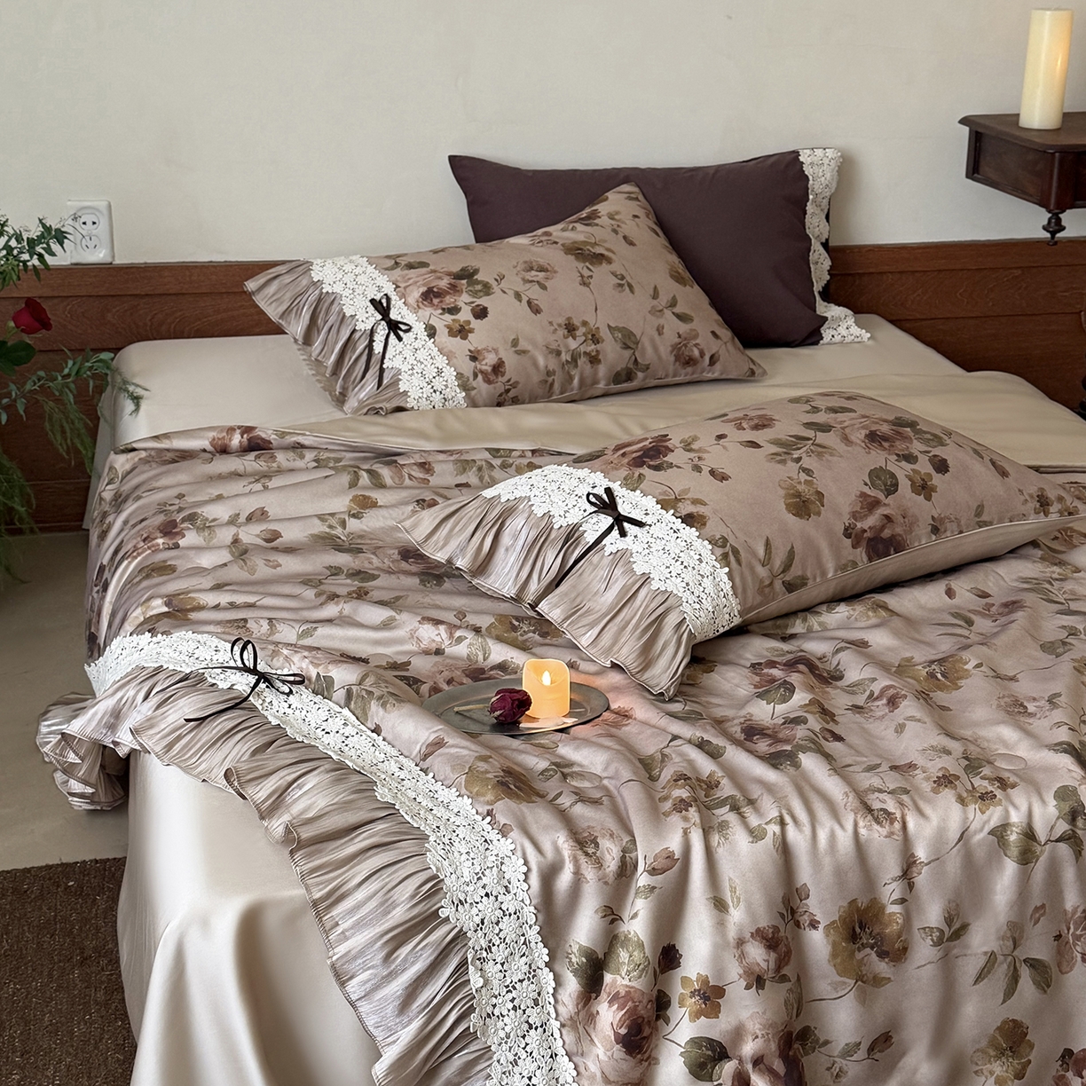 91家纺网 家纺一手货源 找家纺 佳汐蓝家纺 2026新款60支兰精天丝夏被四件套 半糖