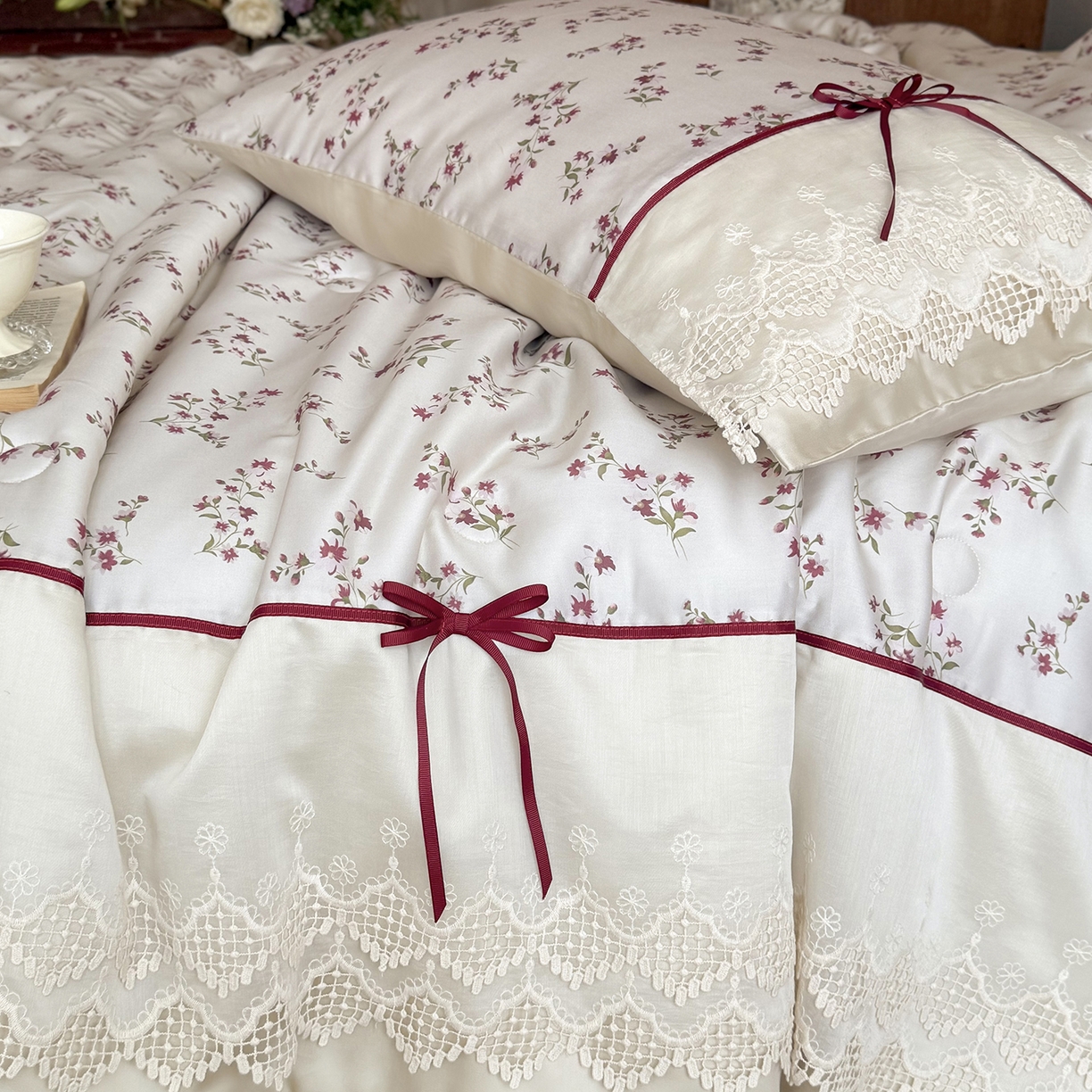 91家纺网 家纺一手货源 找家纺 佳汐蓝家纺 2026新款60支兰精天丝夏被四件套 鸢尾