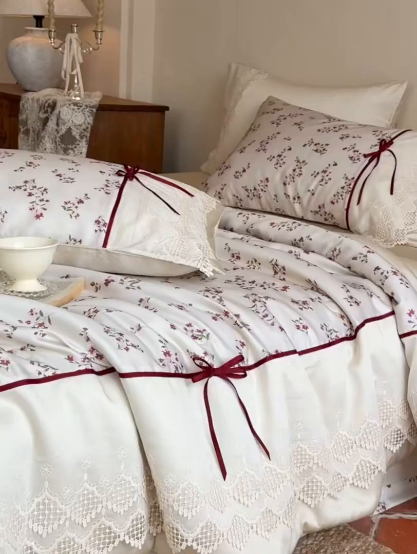 91家纺网 家纺一手货源 找家纺 佳汐蓝家纺 2026新款60支兰精天丝夏被四件套 半糖