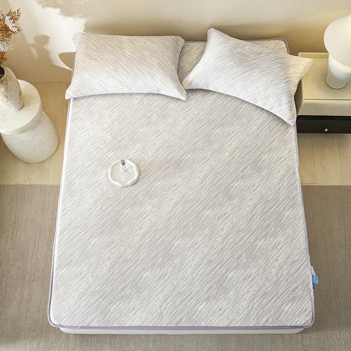 91家纺网 家纺一手货源 找家纺 桂雅居 2026新款晚风枕夏高科技冷凝高分子超速凉感软席三件套 灰
