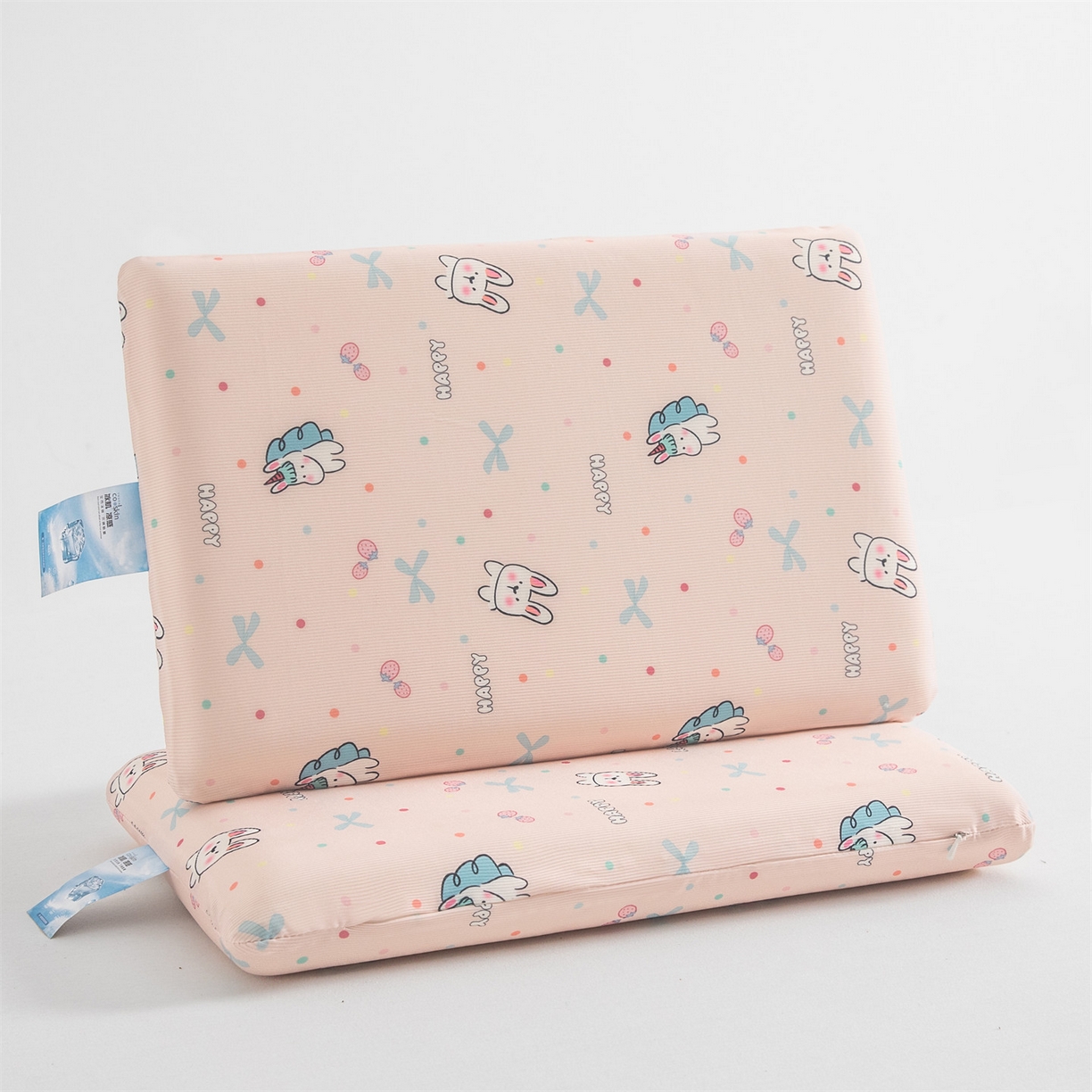 91家纺网 家纺一手货源 找家纺 麦肯锡 2026新款童趣记忆面包儿童枕 枕头枕芯 软萌兔