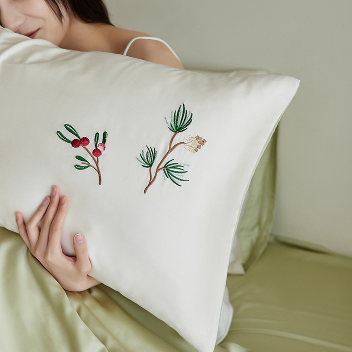 91家纺网 家纺一手货源 找家纺 安莱生活 2026新款50莱赛尔天丝夏被夏凉被空调被四件套嵌绳款 香脂冷杉