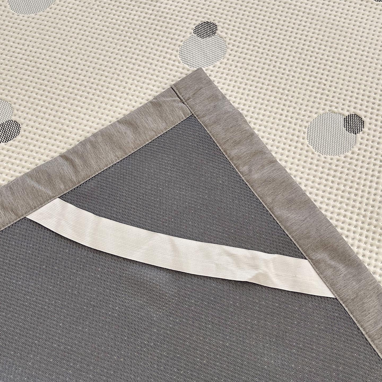 91家纺网 家纺一手货源 找家纺 帅露家纺 2026新款A类PE中分子卡通大版绣花软凉席席子 平铺款-波点日记