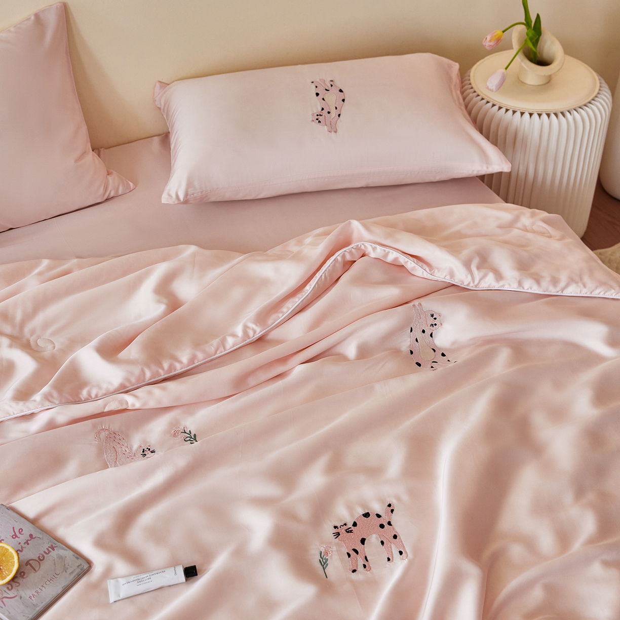 91家纺网 家纺一手货源 找家纺 （总）安莱生活 2026新款50天丝大豆棉夏被空调被夏凉被萌宠甜夏系列