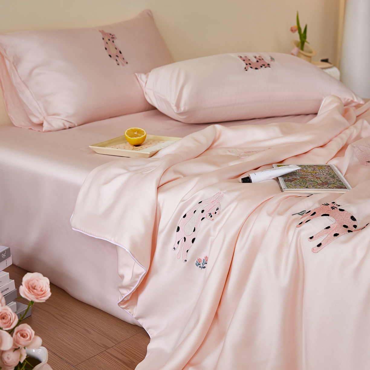 91家纺网 家纺一手货源 找家纺 （总）安莱生活 2026新款50天丝大豆棉夏被空调被夏凉被萌宠甜夏系列