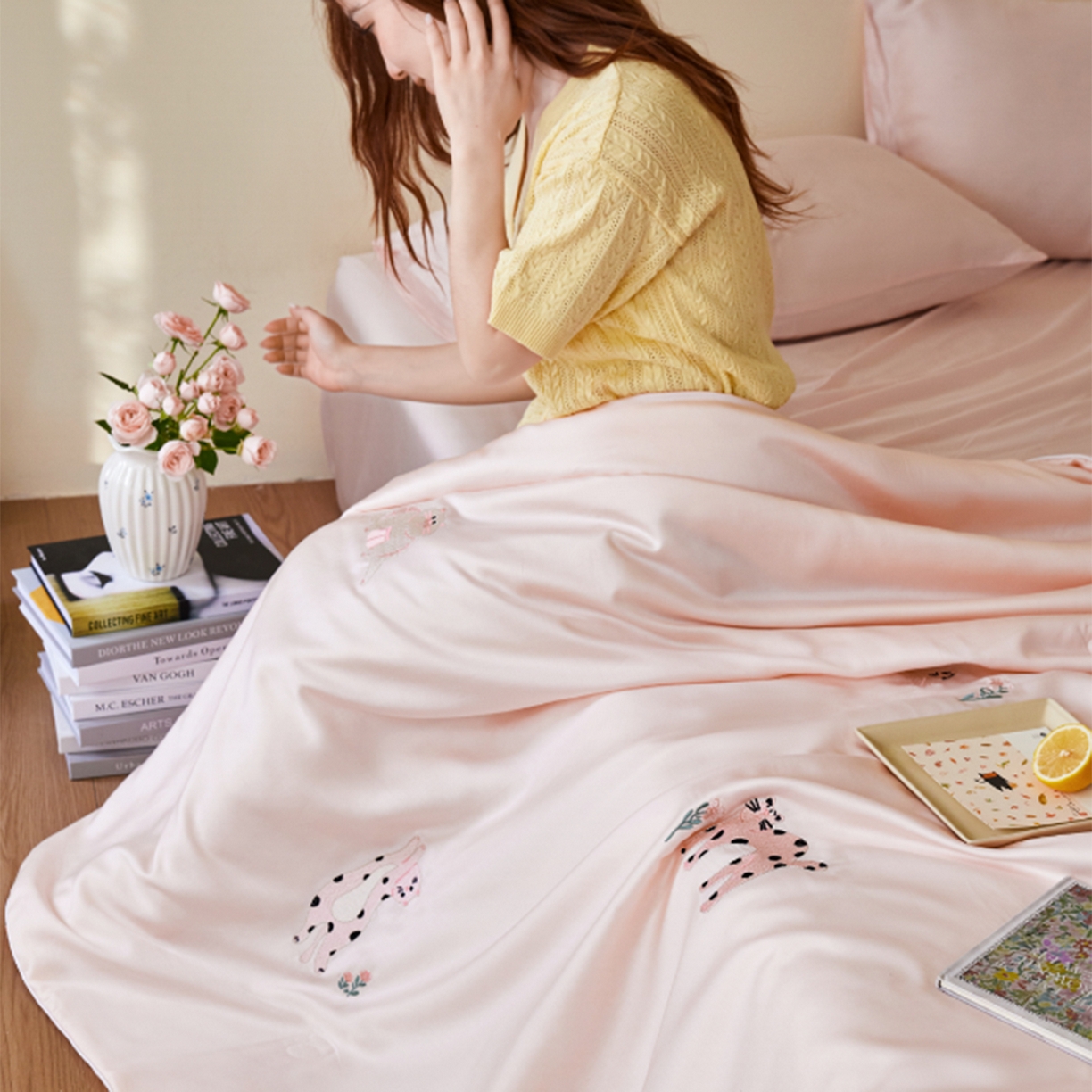 91家纺网 家纺一手货源 找家纺 （总）安莱生活 2026新款50天丝大豆棉夏被空调被夏凉被萌宠甜夏系列