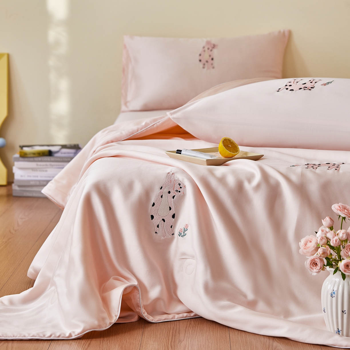 91家纺网 家纺一手货源 找家纺 （总）安莱生活 2026新款50天丝大豆棉夏被空调被夏凉被萌宠甜夏系列