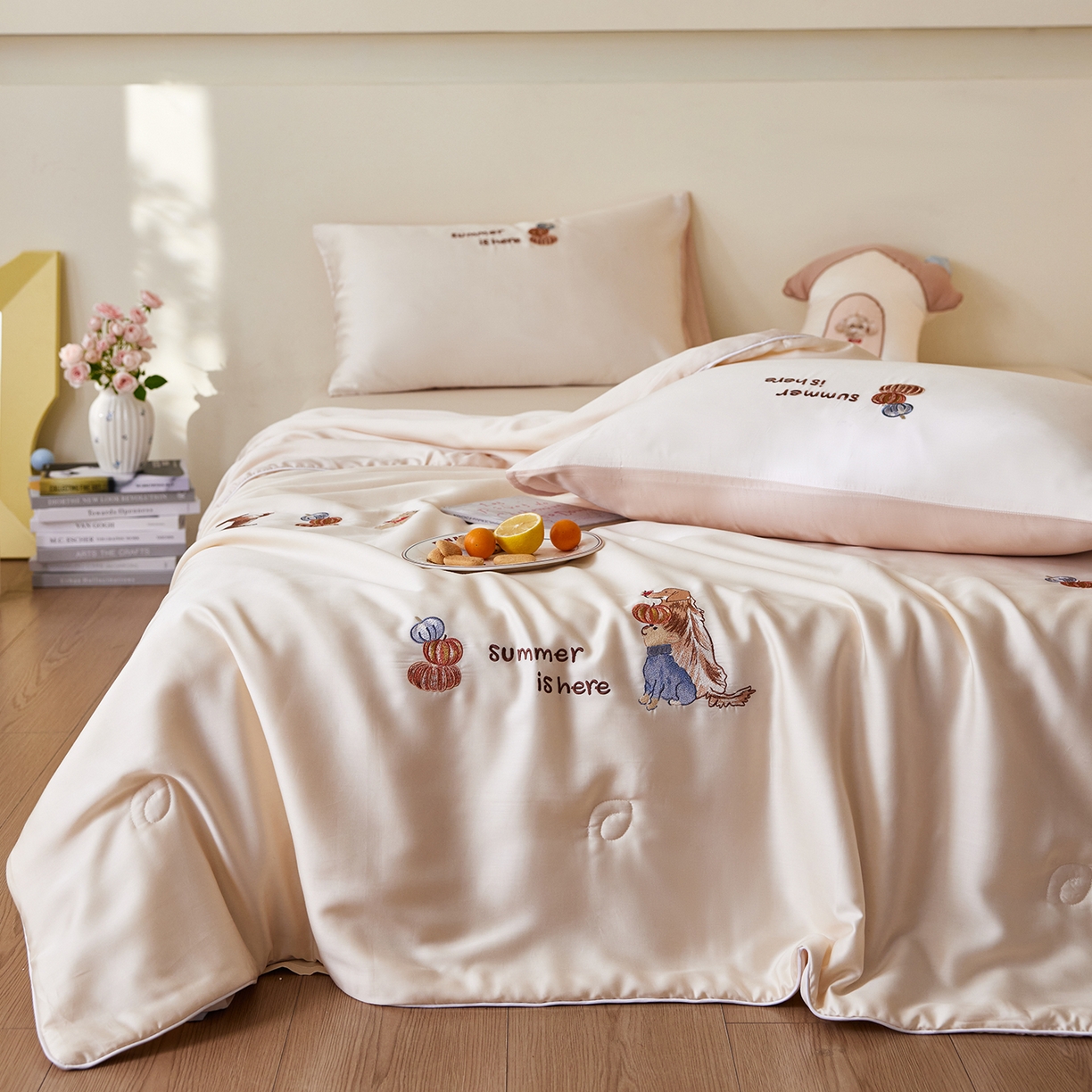 91家纺网 家纺一手货源 找家纺 （总）安莱生活 2026新款50天丝大豆棉夏被空调被夏凉被萌宠甜夏系列