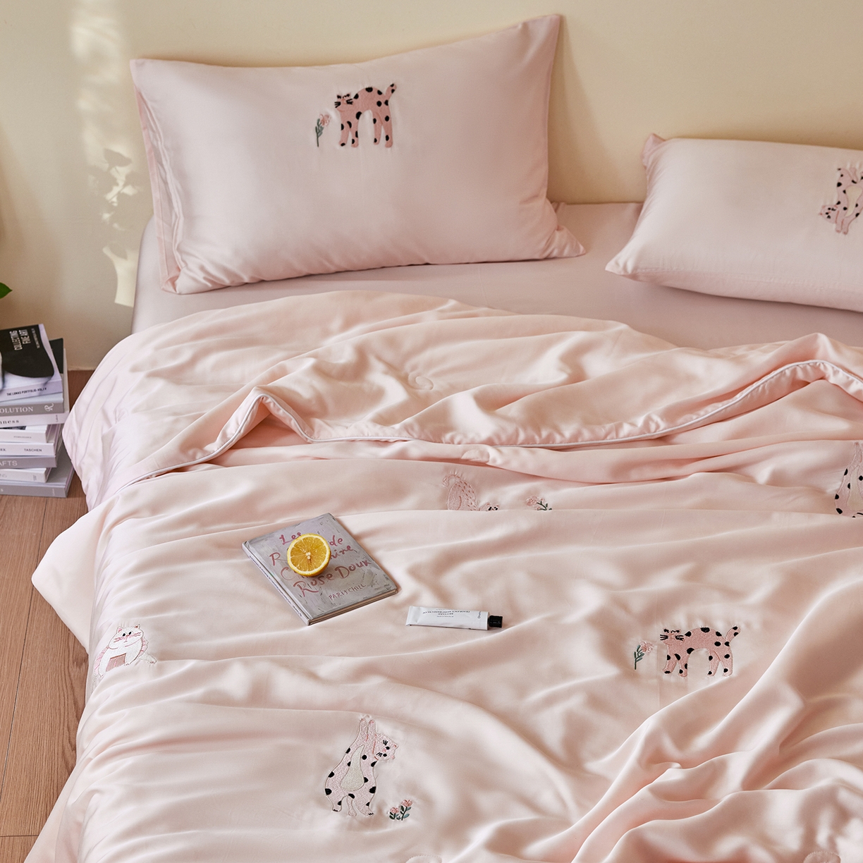 91家纺网 家纺一手货源 找家纺 （总）安莱生活 2026新款50天丝大豆棉夏被空调被夏凉被萌宠甜夏系列