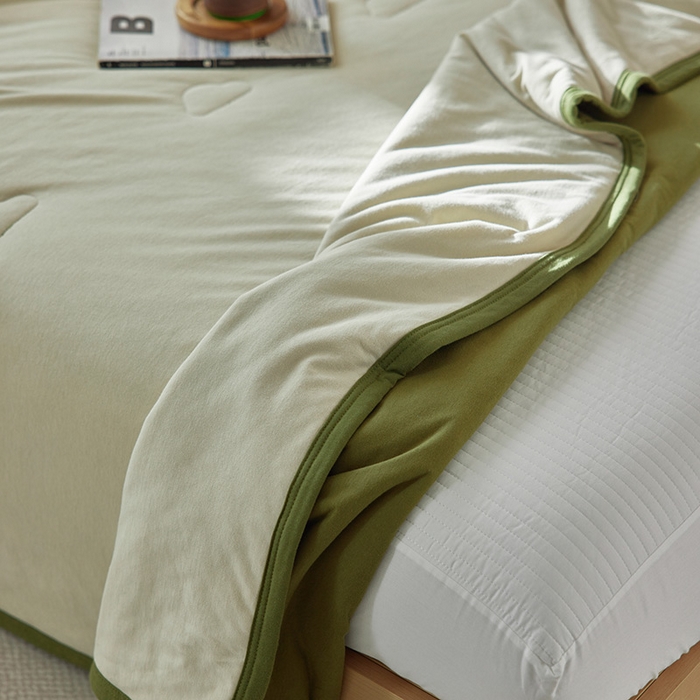 91家纺网 家纺一手货源 找家纺 （总）安莱生活 2026新款全棉云感针织棉双拼夏被空调被夏凉被