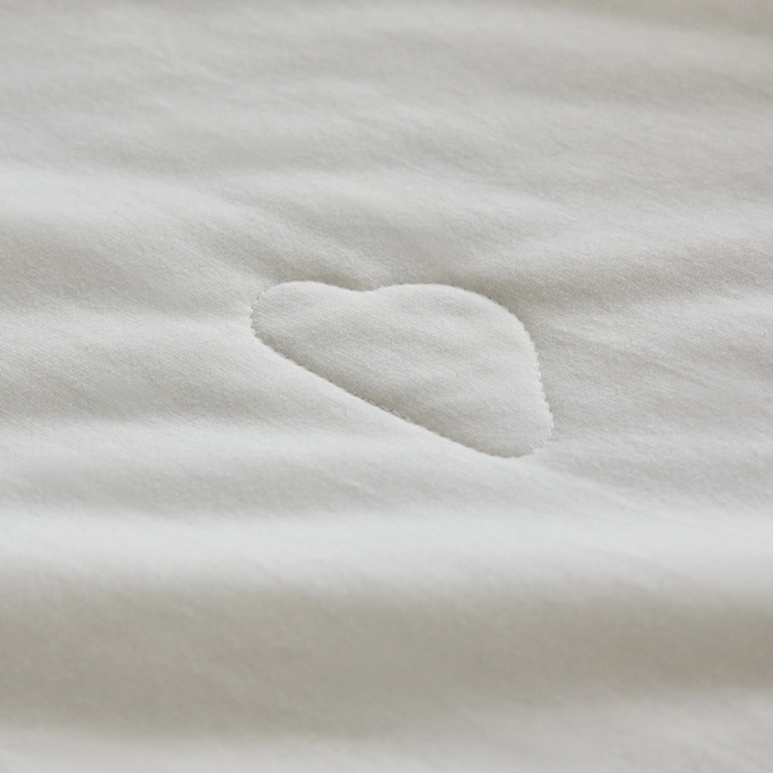 91家纺网 家纺一手货源 找家纺 安莱生活 2026新款全棉云感针织棉双拼夏被空调被夏凉被 清欢白双拼