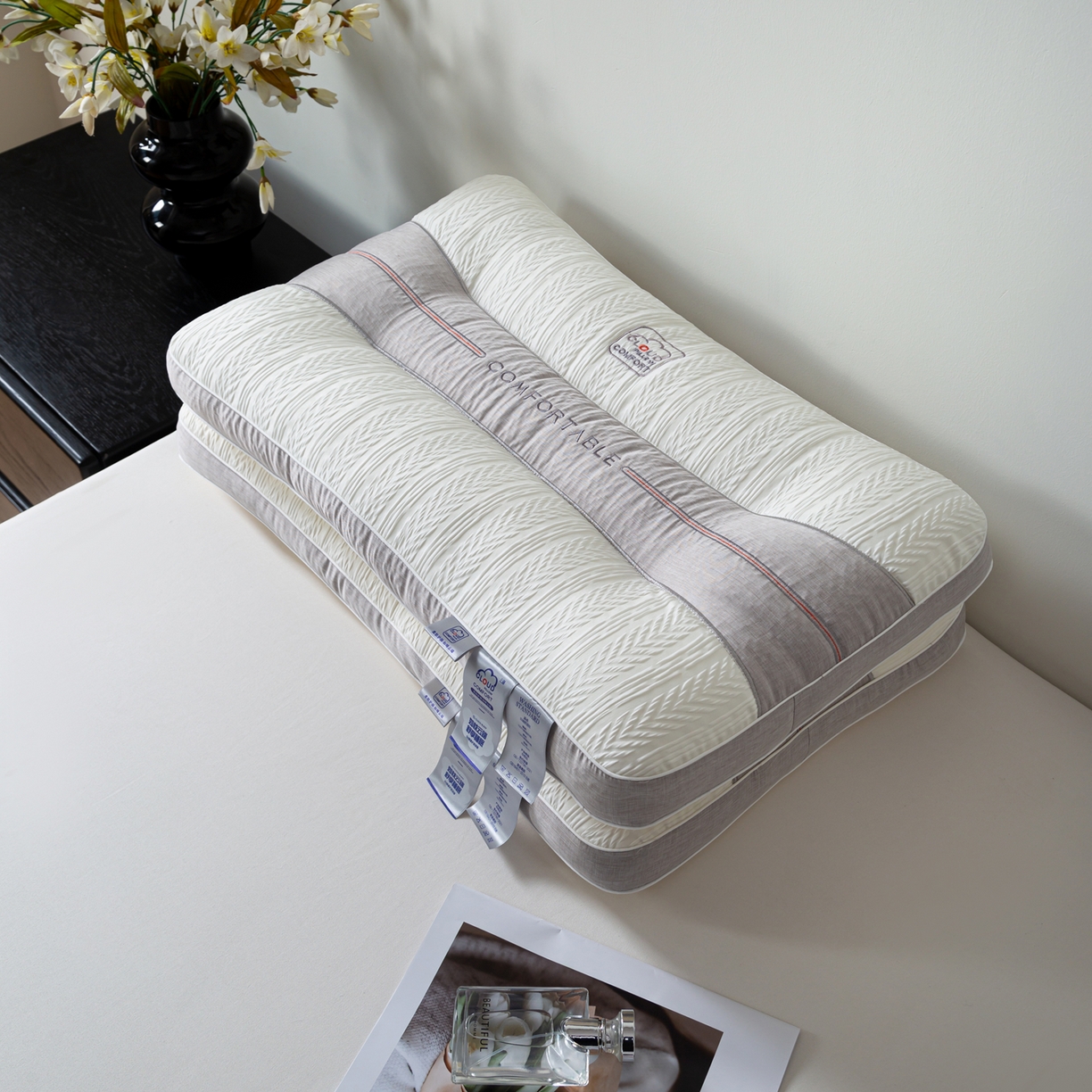 91家纺网 家纺一手货源 找家纺 （总）熙朵梦家纺 （专版）2026新品云端舒压护颈枕家用枕芯学生枕头