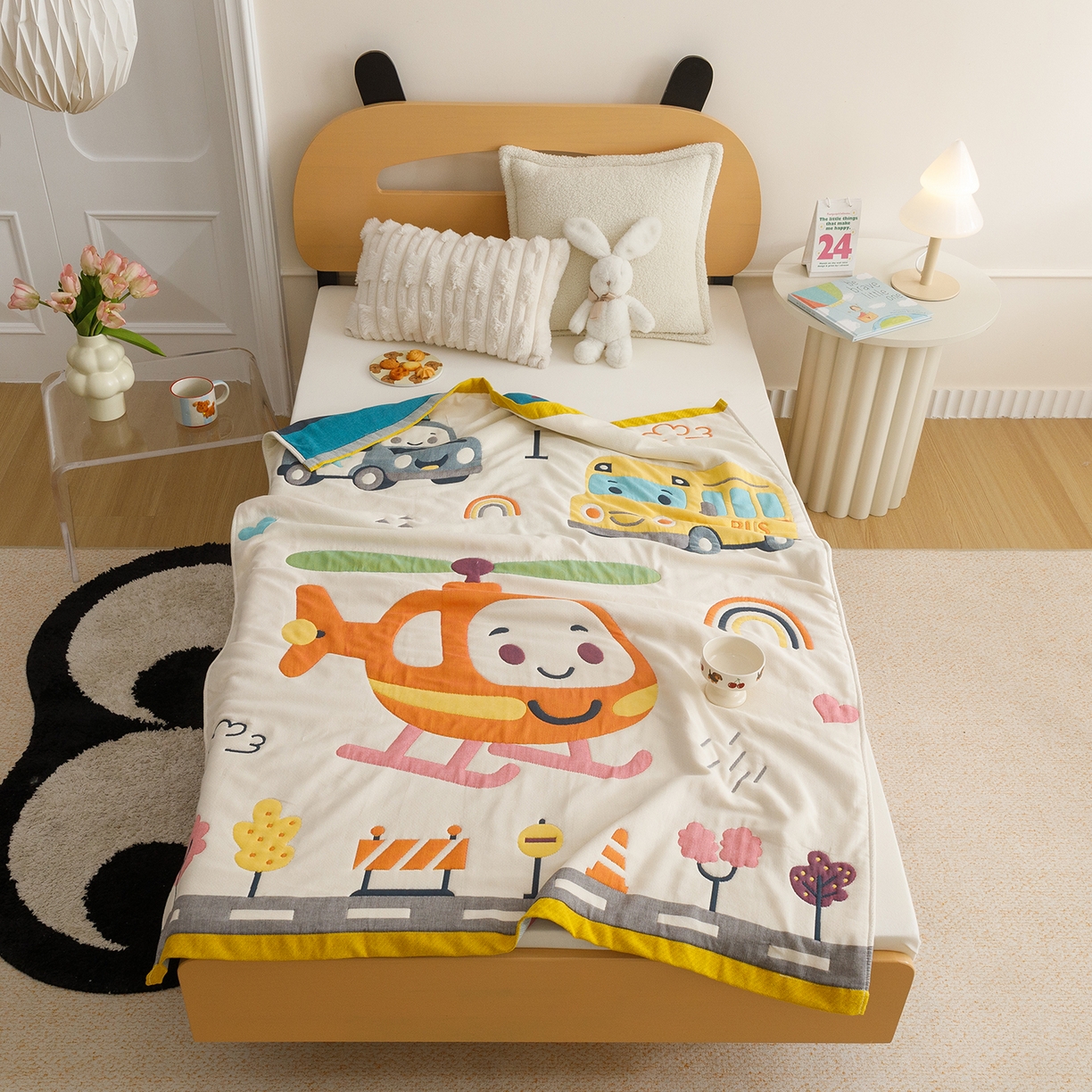 91家纺网 家纺一手货源 找家纺 （总）悦然毛巾被 2026新款卡通全棉纱布儿童盖被泡泡被毛巾被休闲毯夏被夏凉被空调被