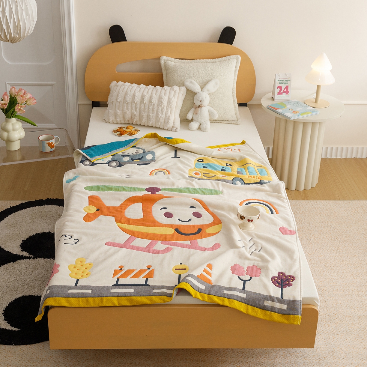 91家纺网 家纺一手货源 找家纺 （总）悦然毛巾被 2026新款卡通全棉纱布儿童盖被泡泡被毛巾被休闲毯夏被夏凉被空调被