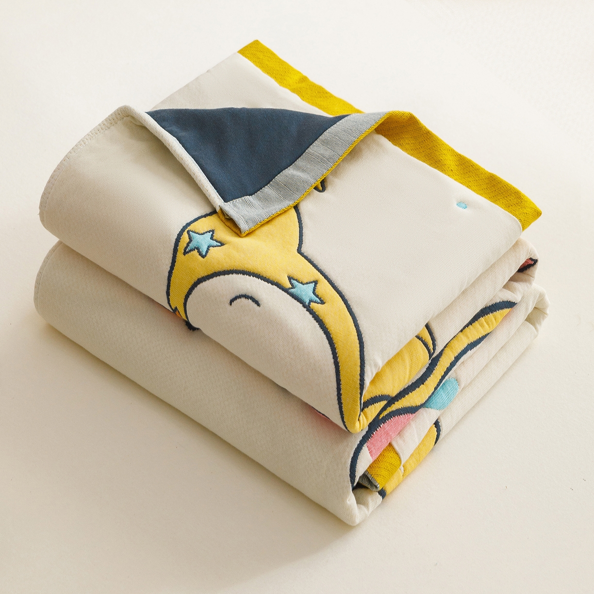 91家纺网 家纺一手货源 找家纺 （总）悦然毛巾被 2026新款卡通全棉纱布儿童盖被泡泡被毛巾被休闲毯夏被夏凉被空调被