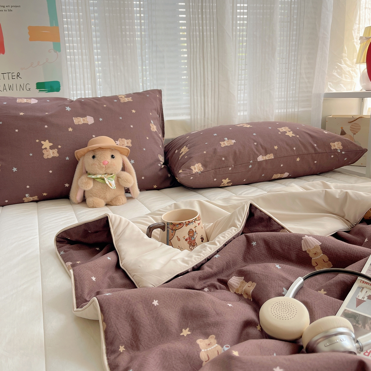 91家纺网 家纺一手货源 找家纺 （总）桃子家居 2026新款A类原生态纯棉棉麻凉感小冰皮嵌绳工艺棉麻夏被夏凉被空调被