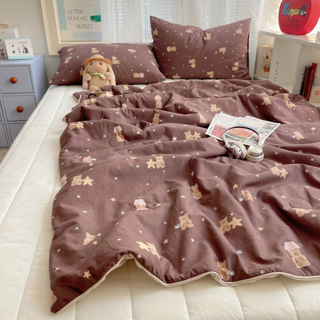 91家纺网 家纺一手货源 找家纺 （总）桃子家居 2026新款A类原生态纯棉棉麻凉感小冰皮嵌绳工艺棉麻夏被夏凉被空调被