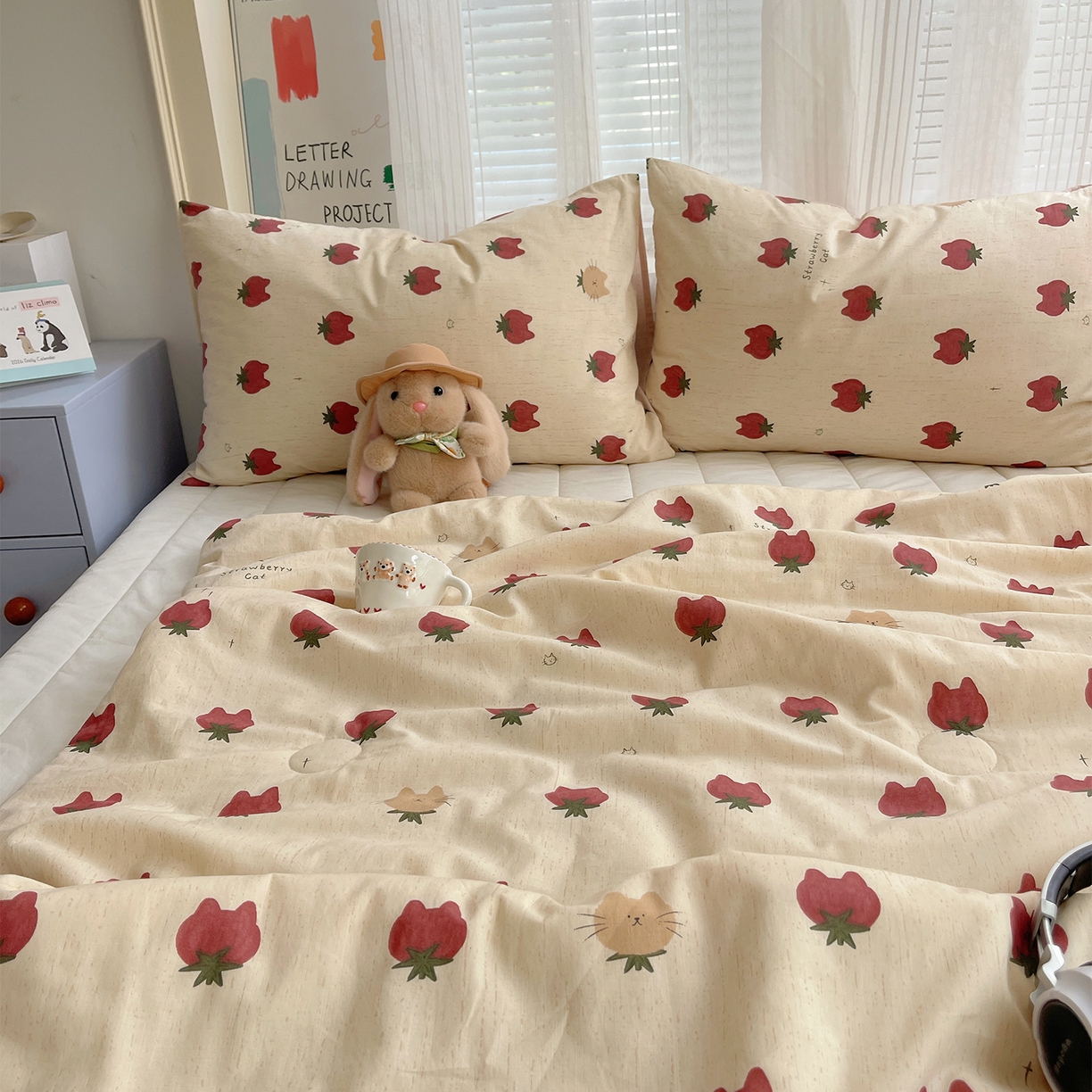 91家纺网 家纺一手货源 找家纺 桃子家居 2026新款A类原生态纯棉棉麻凉感小冰皮嵌绳工艺棉麻夏被夏凉被空调被 棉麻冰皮-盛夏