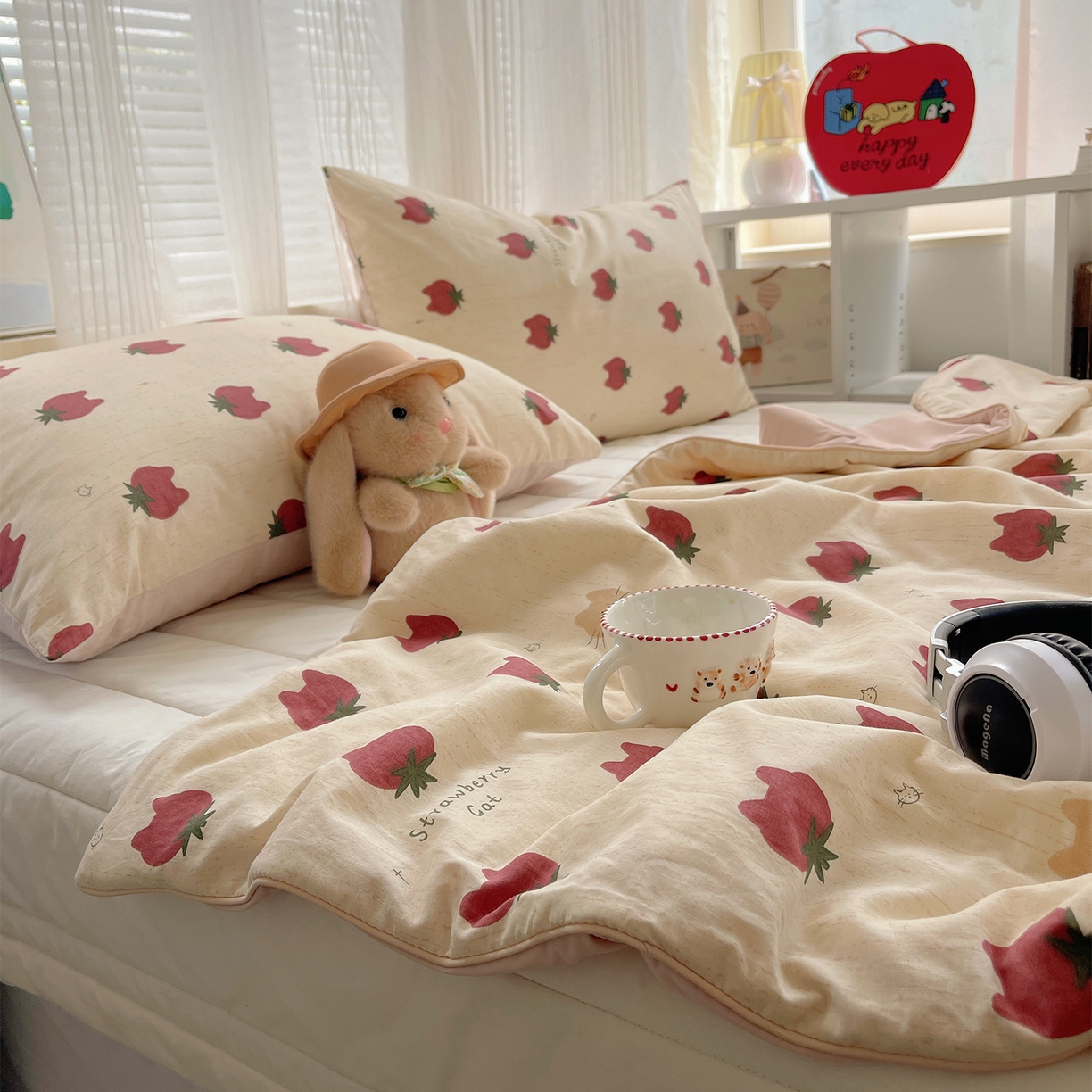 91家纺网 家纺一手货源 找家纺 桃子家居 2026新款A类原生态纯棉棉麻凉感小冰皮嵌绳工艺棉麻夏被夏凉被空调被 棉麻冰皮-盛夏