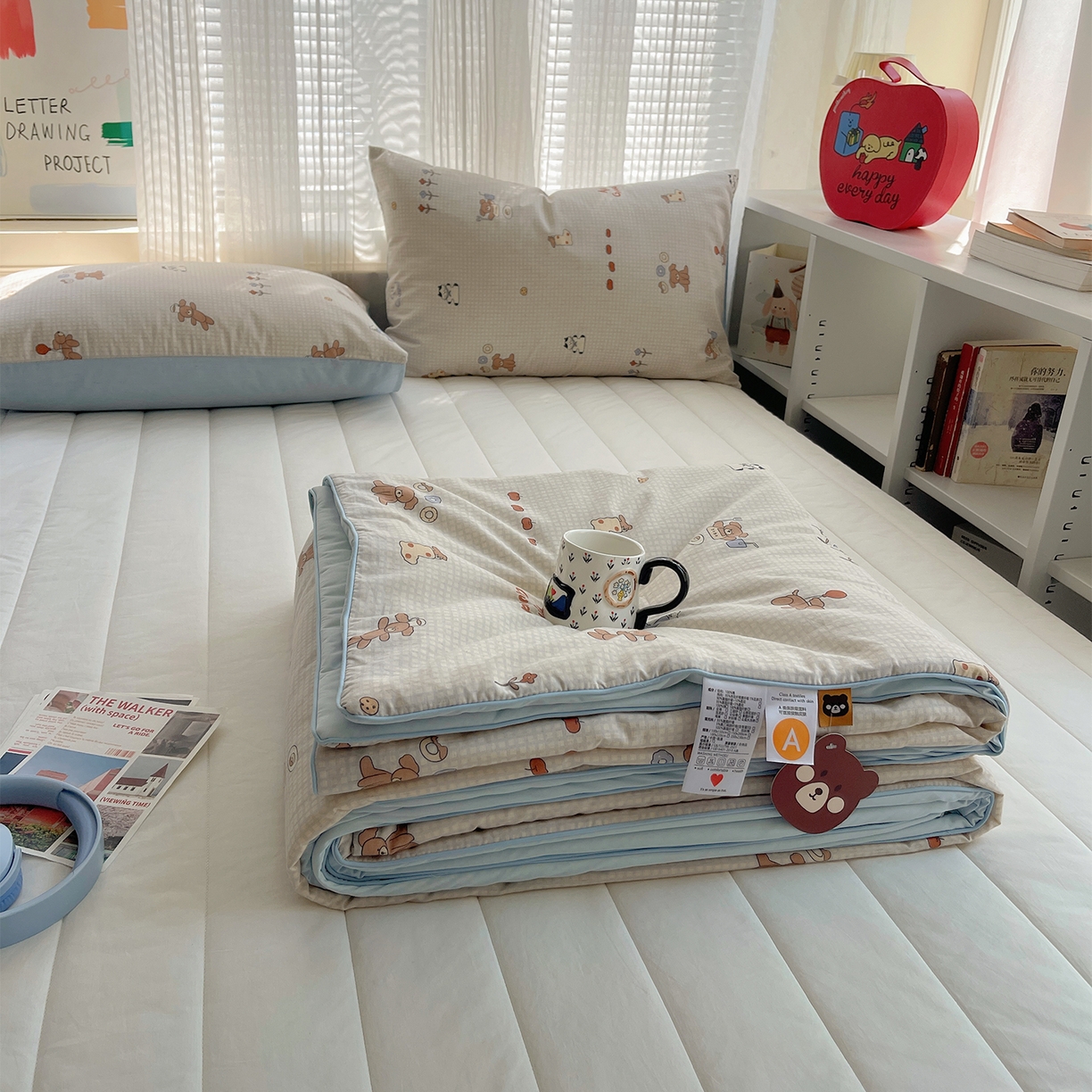 91家纺网 家纺一手货源 找家纺 桃子家居 2026新款A类原生态纯棉棉麻凉感小冰皮嵌绳工艺棉麻夏被夏凉被空调被 棉麻冰皮-森夏