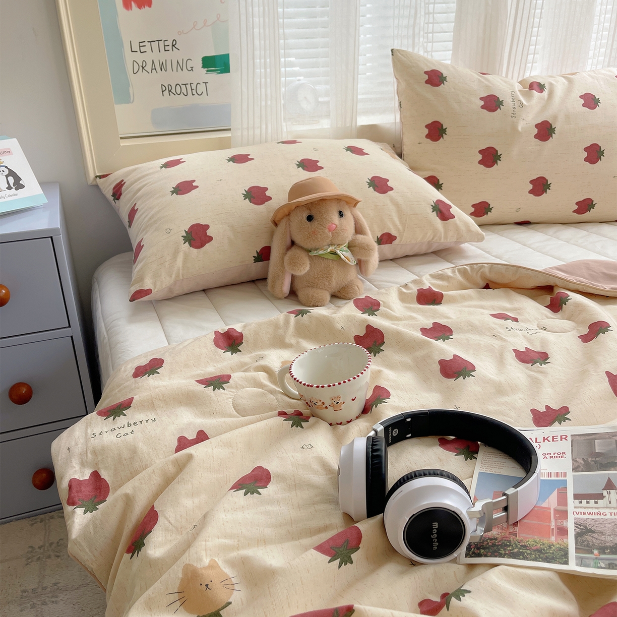 91家纺网 家纺一手货源 找家纺 桃子家居 2026新款A类原生态纯棉棉麻凉感小冰皮嵌绳工艺棉麻夏被夏凉被空调被 棉麻冰皮-盛夏