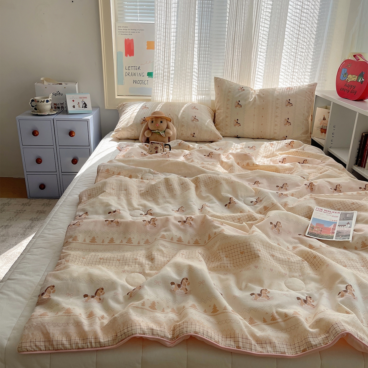 91家纺网 家纺一手货源 找家纺 桃子家居 2026新款A类原生态纯棉棉麻凉感小冰皮嵌绳工艺棉麻夏被夏凉被空调被 棉麻冰皮-夏日宝莉