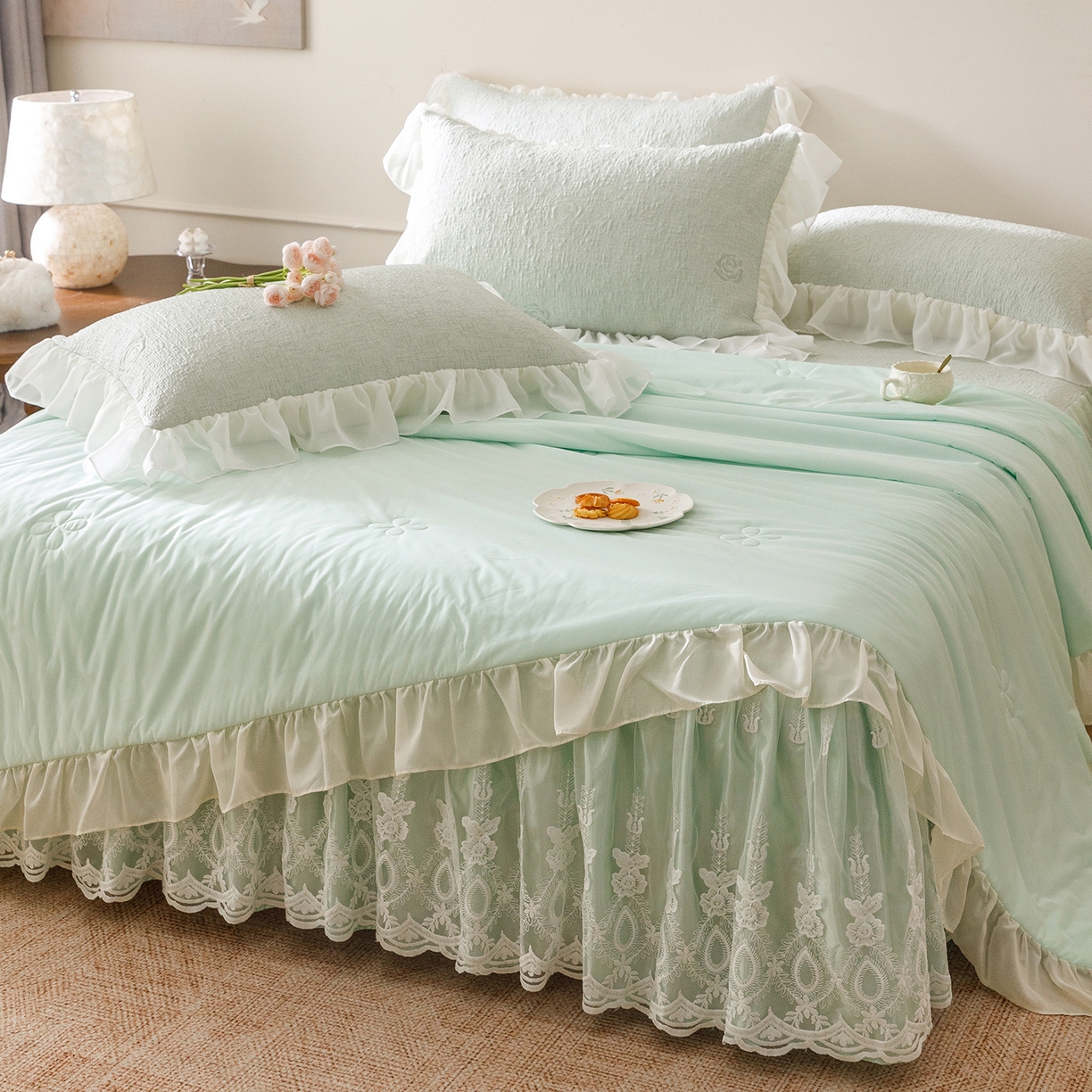 91家纺网 家纺一手货源 找家纺 （总）好儿喜家纺 2026新款夏季冰丝软凉席乙纶空调软席可机洗