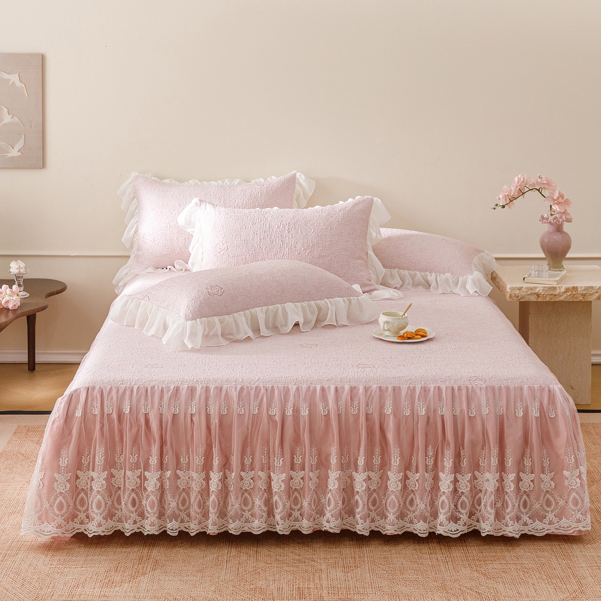 91家纺网 家纺一手货源 找家纺 （总）好儿喜家纺 2026新款软凉席空调软席乙纶凉席床裙可机洗夏被