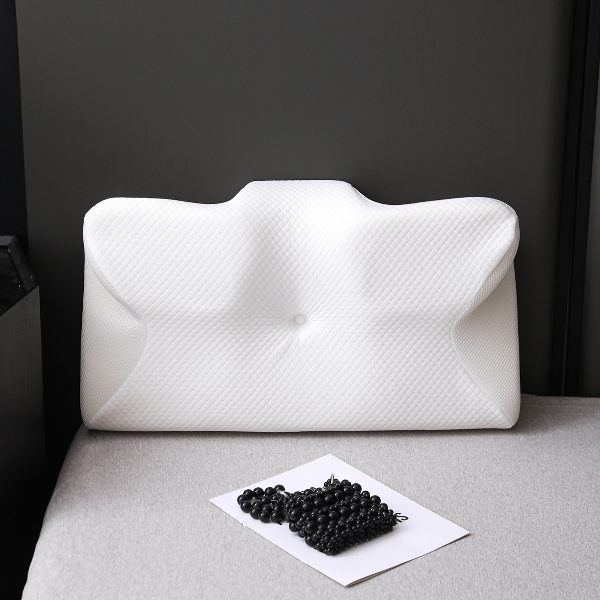 91家纺网 家纺一手货源 找家纺 （总）圣靓家纺 2026新款跨境外贸飞机枕小牛角枕蝶形记忆枕记忆棉枕头枕芯颈椎枕蝴蝶护颈枕