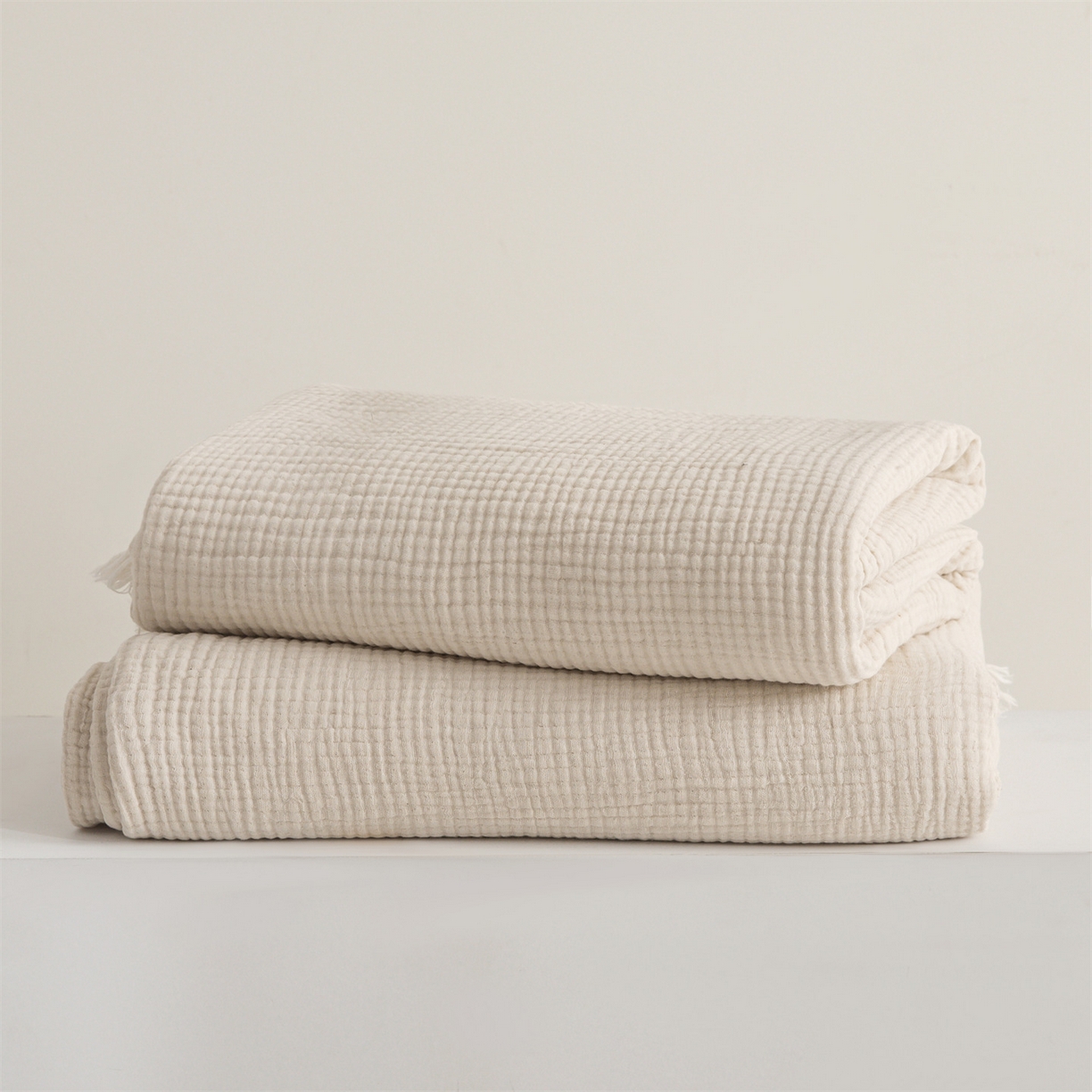 91家纺网 家纺一手货源 找家纺 麦肯锡 2026新款午休亚麻毯毛毯盖毯多功能毯 产品图