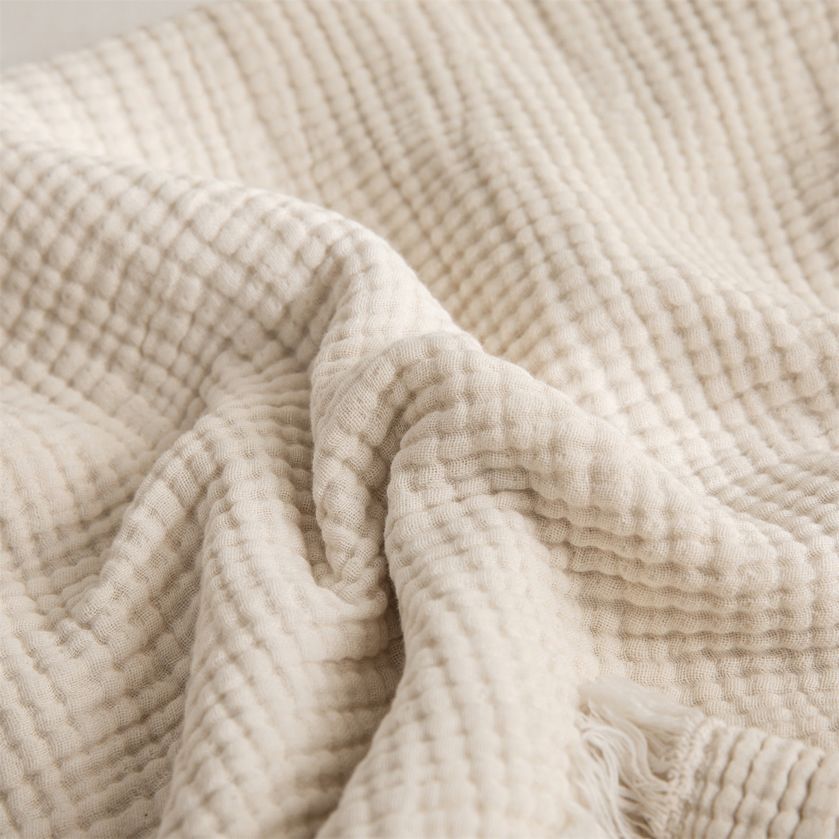 91家纺网 家纺一手货源 找家纺 麦肯锡 2026新款午休亚麻毯毛毯盖毯多功能毯 产品图