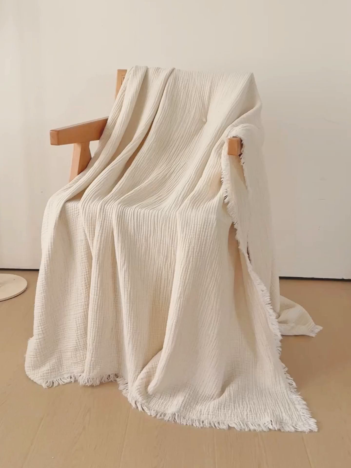 91家纺网 家纺一手货源 找家纺 （总）麦肯锡 2026新款午休亚麻毯毛毯盖毯多功能毯