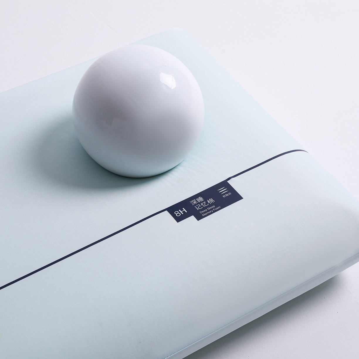 91家纺网 家纺一手货源 找家纺 圣靓家纺 【源头厂家】2026新款厂家直销云朵记忆枕某朵酒店同款零压力记忆枕枕头深睡慢回弹记忆棉枕芯 云朵护颈记忆枕-蓝色