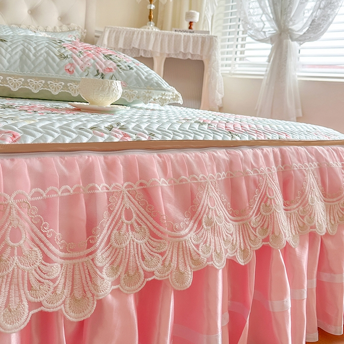 91家纺网 家纺一手货源 找家纺 （总）网红馆（ck家纺） 2026新款夹棉印花冰丝凉席凉席席子三件套