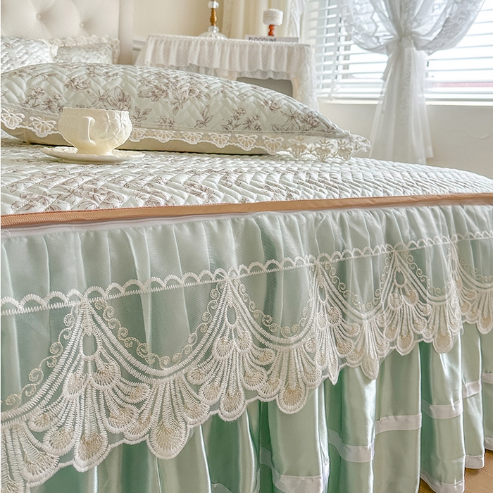 91家纺网 家纺一手货源 找家纺 网红馆（ck家纺） 2026新款夹棉印花冰丝凉席凉席席子三件套 今夕