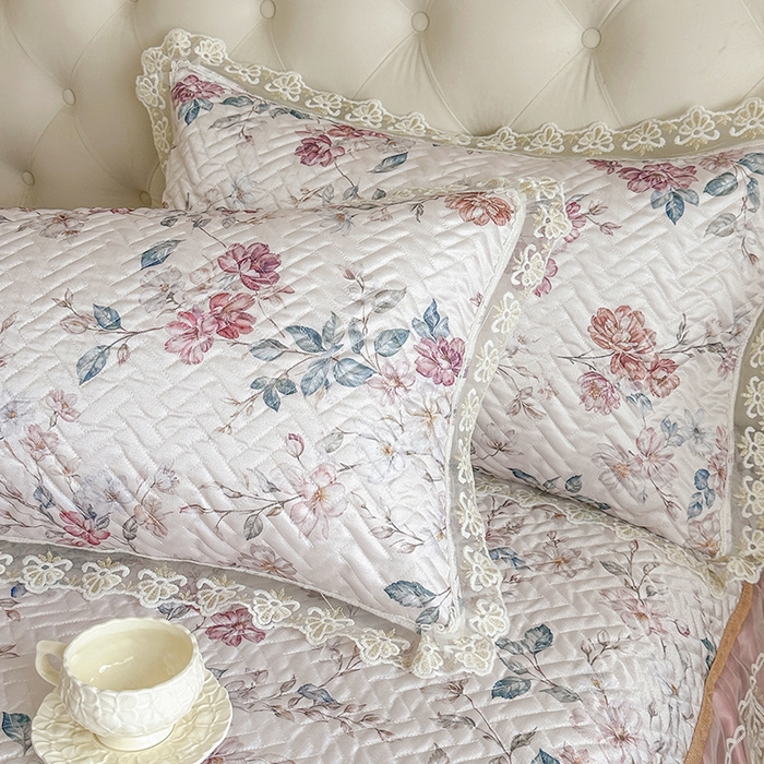 91家纺网 家纺一手货源 找家纺 网红馆（ck家纺） 2026新款夹棉印花冰丝凉席凉席席子三件套 雅蔓