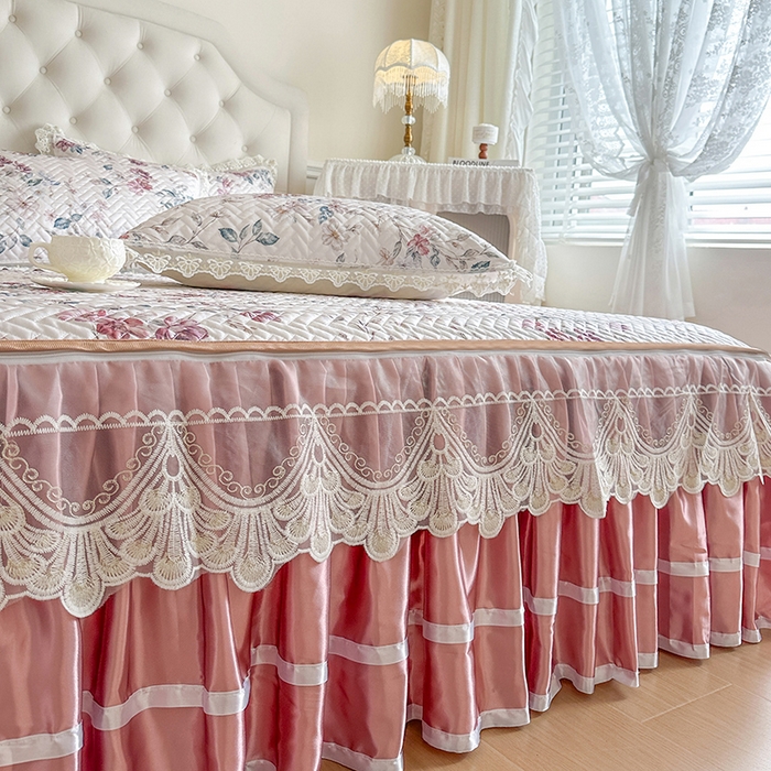 91家纺网 家纺一手货源 找家纺 网红馆（ck家纺） 2026新款夹棉印花冰丝凉席凉席席子三件套 雅蔓